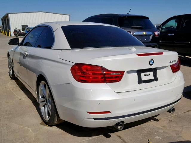 WBA3T3C51EJ876538 - 2014 BMW 435 I WHITE photo 3