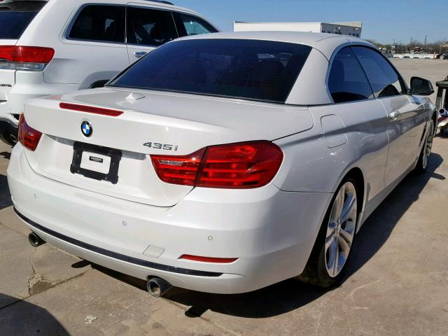 WBA3T3C51EJ876538 - 2014 BMW 435 I WHITE photo 4