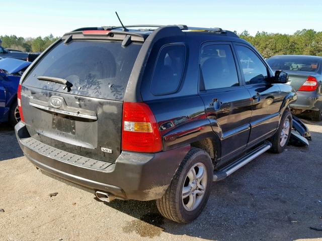 KNDJF723977349548 - 2007 KIA SPORTAGE E BLACK photo 4