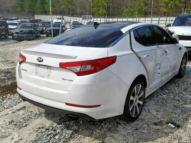 5XXGR4A64DG108253 - 2013 KIA OPTIMA SX WHITE photo 4