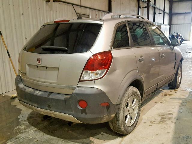 3GSCL33P58S601296 - 2008 SATURN VUE XE GRAY photo 4