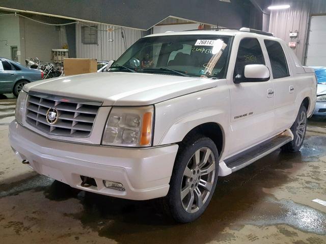 3GYEK63N12G214899 - 2002 CADILLAC ESCALADE E WHITE photo 2