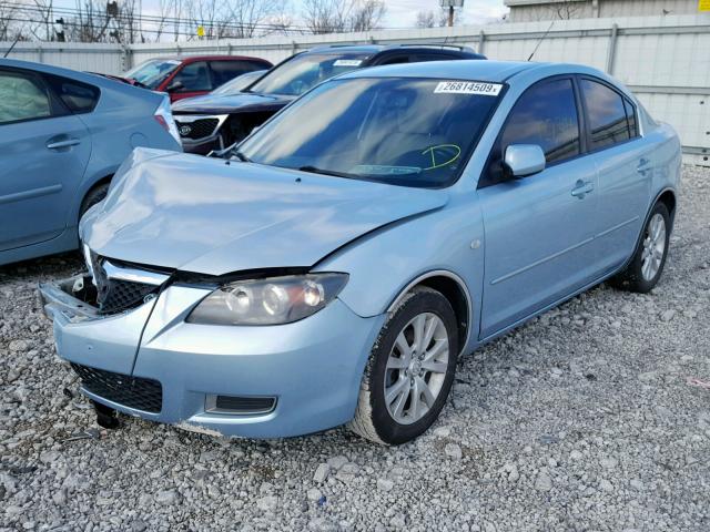 JM1BK32F781846931 - 2008 MAZDA 3 I BLUE photo 2