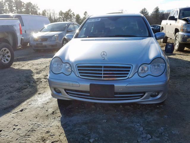 WDBRF92HX7F916798 - 2007 MERCEDES-BENZ C 280 4MAT SILVER photo 9