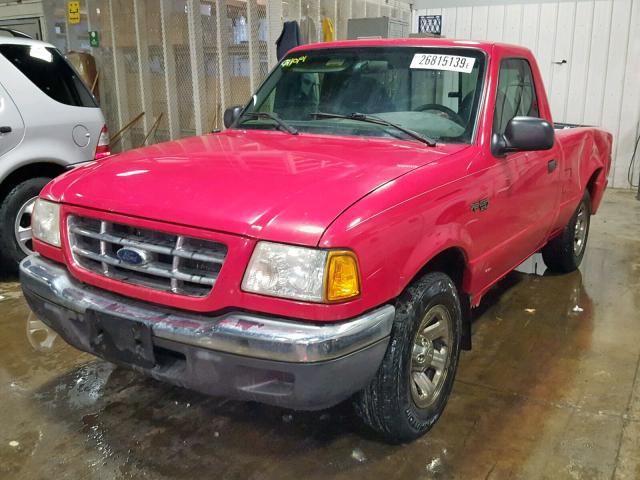 1FTYR10D52TA00725 - 2002 FORD RANGER RED photo 2