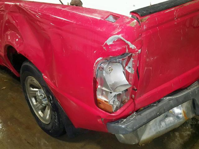 1FTYR10D52TA00725 - 2002 FORD RANGER RED photo 9