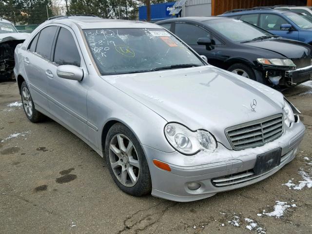 WDBRF92H07F936543 - 2007 MERCEDES-BENZ C 280 4MAT SILVER photo 1