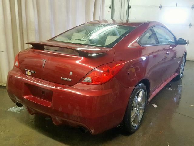 1G2ZM177384148592 - 2008 PONTIAC G6 GXP RED photo 4