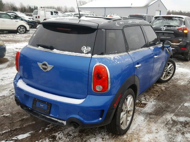 WMWZC5C50EWP39874 - 2014 MINI COOPER S C BLUE photo 4