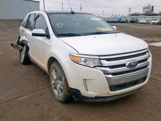 2FMDK3KC1DBB86491 - 2013 FORD EDGE LIMIT WHITE photo 1