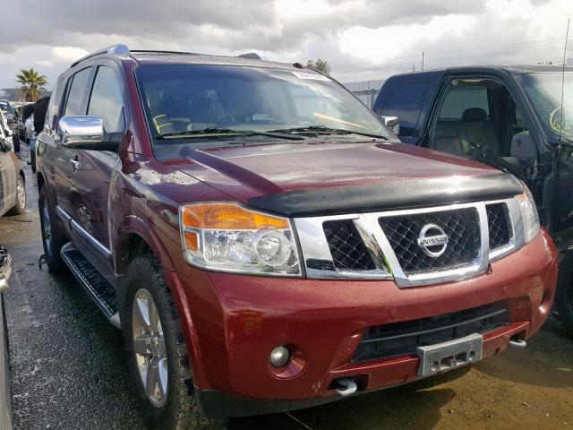 5N1AA0NDXCN620712 - 2012 NISSAN ARMADA SV BURGUNDY photo 1