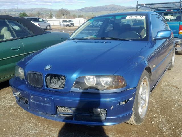 WBABN33493PG60902 - 2003 BMW 325 CI BLUE photo 2