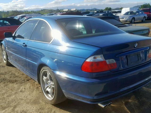 WBABN33493PG60902 - 2003 BMW 325 CI BLUE photo 3