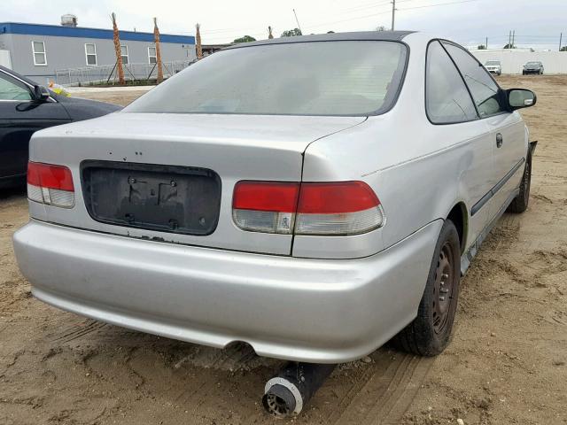 1HGEJ6124YL094658 - 2000 HONDA CIVIC DX SILVER photo 4