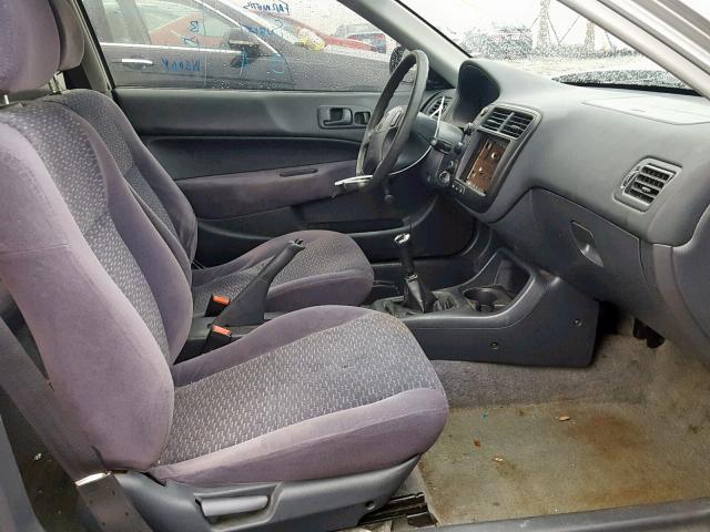 1HGEJ6124YL094658 - 2000 HONDA CIVIC DX SILVER photo 5