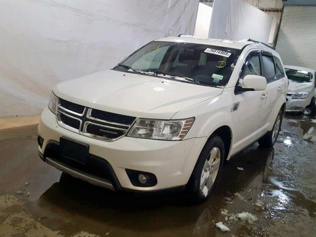 3D4PG1FG7BT544248 - 2011 DODGE JOURNEY MA WHITE photo 2