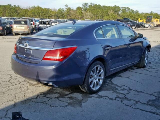 1G4GD5G32EF140549 - 2014 BUICK LACROSSE P BLUE photo 4