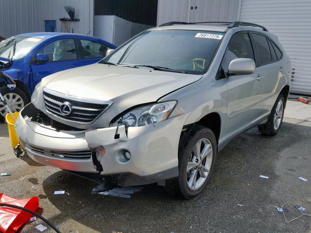 JTJGW31U572001964 - 2007 LEXUS RX 400H BEIGE photo 2