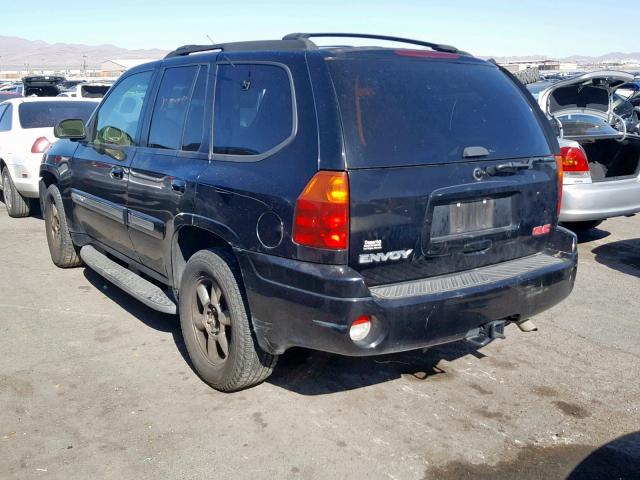 1GKDT13S522423115 - 2002 GMC ENVOY BLACK photo 3