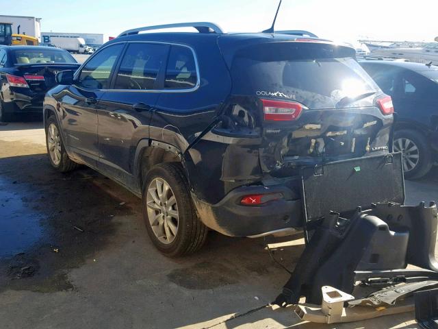 1C4PJLDB7GW247564 - 2016 JEEP CHEROKEE L BLACK photo 3