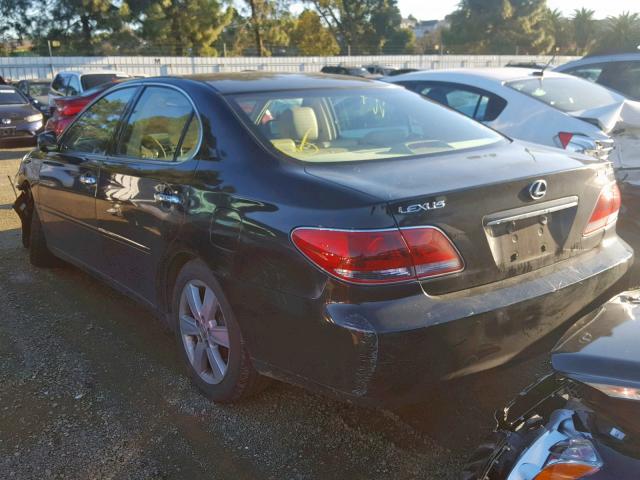 JTHBA30G855088115 - 2005 LEXUS ES 330 BLACK photo 3