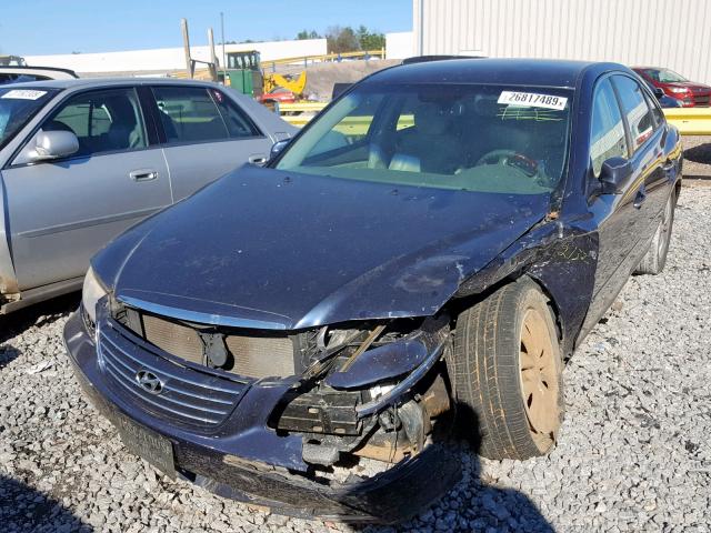 KMHFC46F77A144584 - 2007 HYUNDAI AZERA SE BLUE photo 2