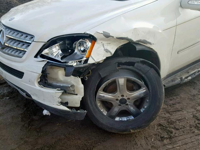 4JGBB86E98A404937 - 2008 MERCEDES-BENZ ML 350 WHITE photo 9