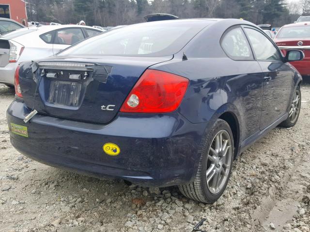 JTKDE177560084510 - 2006 TOYOTA SCION TC BLUE photo 4