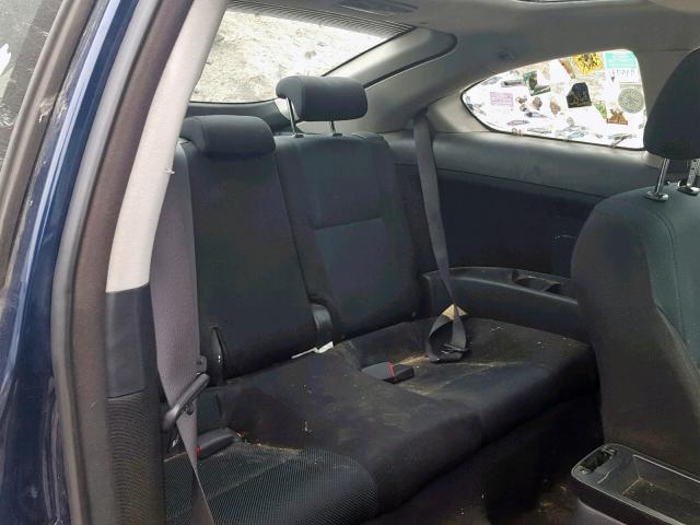 JTKDE177560084510 - 2006 TOYOTA SCION TC BLUE photo 6