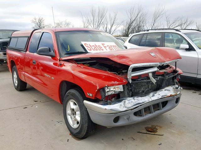 1B7GL22Y3WS500381 - 1998 DODGE DAKOTA RED photo 1