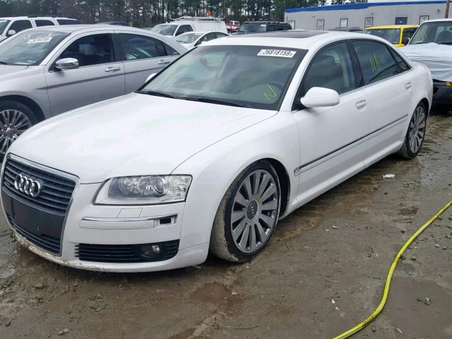 WAUMV44E97N014148 - 2007 AUDI A8 L QUATT WHITE photo 2