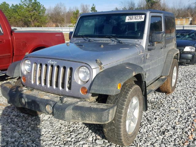 1C4AJWAG5DL706367 - 2013 JEEP WRANGLER S SILVER photo 2