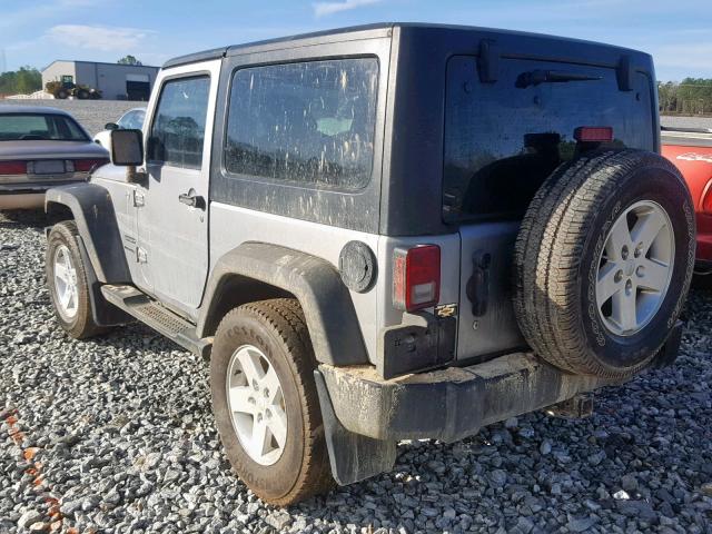 1C4AJWAG5DL706367 - 2013 JEEP WRANGLER S SILVER photo 3