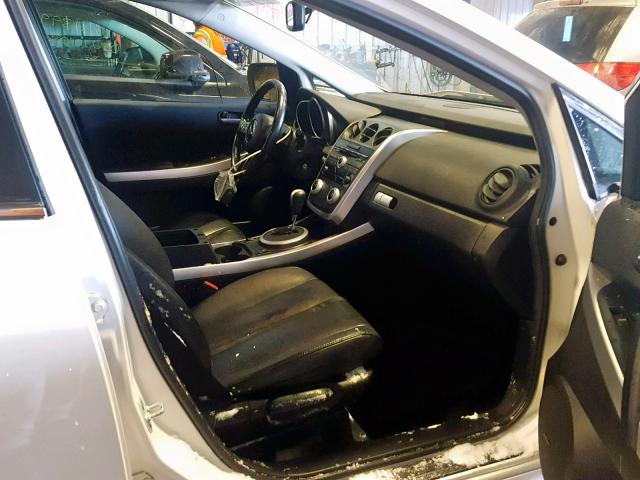 JM3ER29L070119205 - 2007 MAZDA CX-7 WHITE photo 5