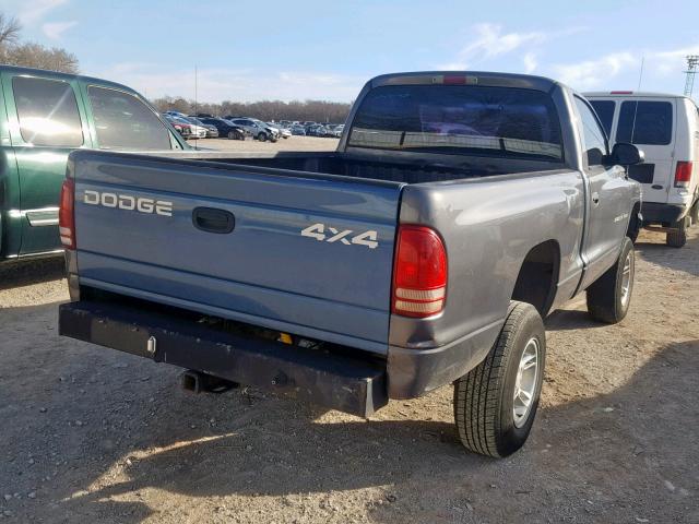 1B7GG36X22S510731 - 2002 DODGE DAKOTA SPO GRAY photo 4