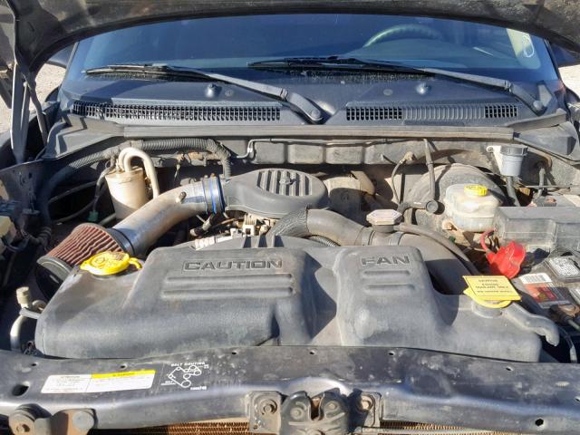 1B7GG36X22S510731 - 2002 DODGE DAKOTA SPO GRAY photo 7