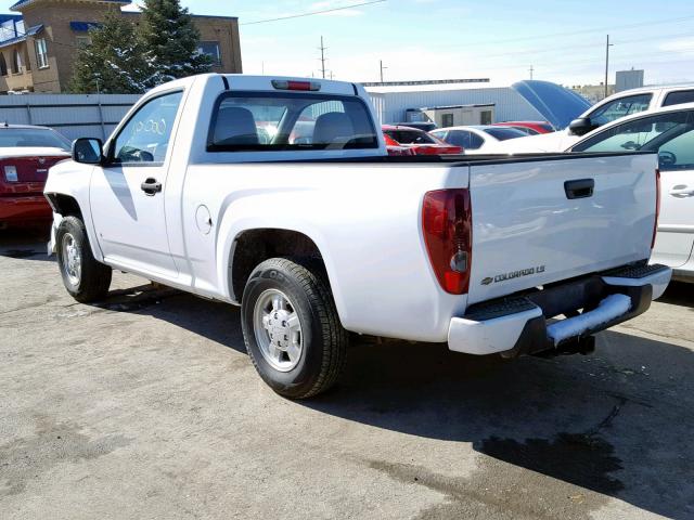 1GCCS149078204881 - 2007 CHEVROLET COLORADO WHITE photo 3