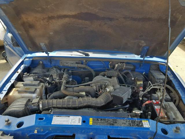 1FTYR10U71PB73699 - 2001 FORD RANGER BLUE photo 7