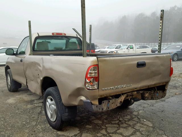 5TBJU32165S449339 - 2005 TOYOTA TUNDRA GOLD photo 3