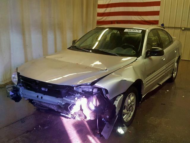 1G2NF52EX1M554493 - 2001 PONTIAC GRAND AM S SILVER photo 2