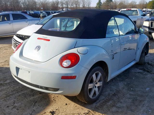 3VWPF31Y06M328069 - 2006 VOLKSWAGEN NEW BEETLE ლურჯი ფოტო 4