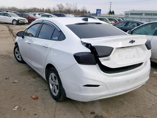 1G1BC5SM2J7120526 - 2018 CHEVROLET CRUZE LS WHITE photo 3