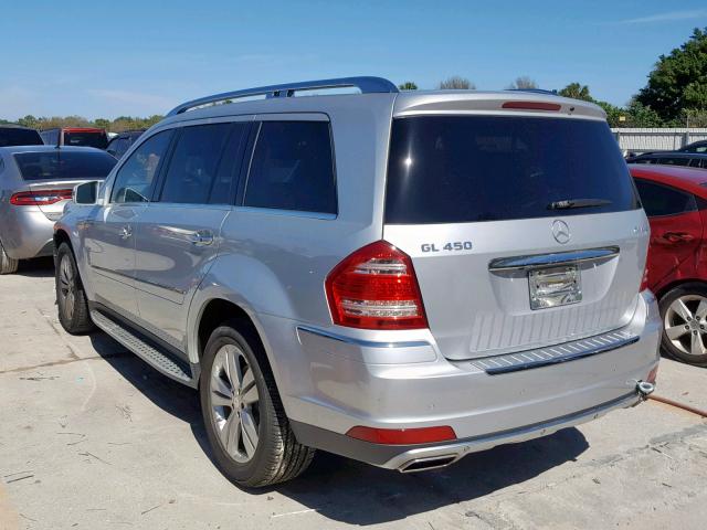 4JGBF7BE8BA723161 - 2011 MERCEDES-BENZ GL 450 4MA SILVER photo 3