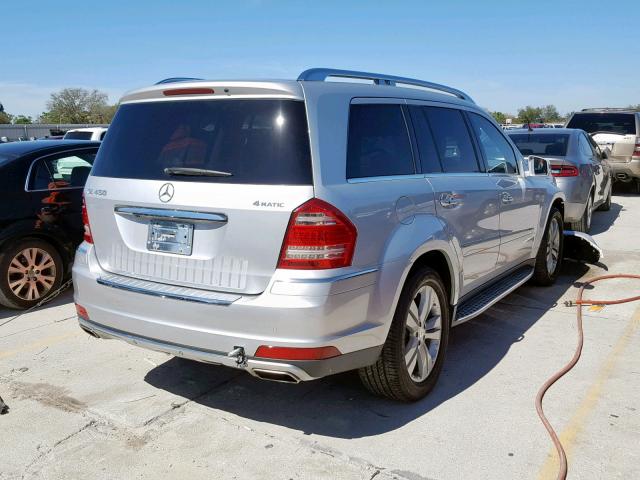 4JGBF7BE8BA723161 - 2011 MERCEDES-BENZ GL 450 4MA SILVER photo 4