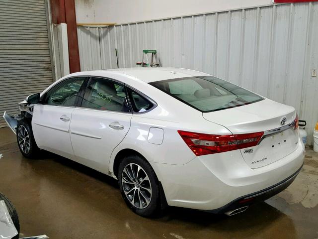 4T1BK1EB3JU265794 - 2018 TOYOTA AVALON XLE WHITE photo 3