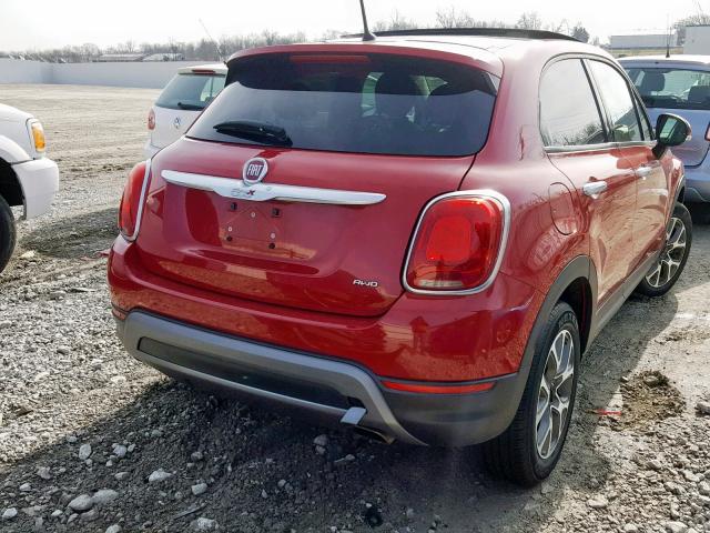 ZFBCFYCT7GP352447 - 2016 FIAT 500X TREKK SILVER photo 4