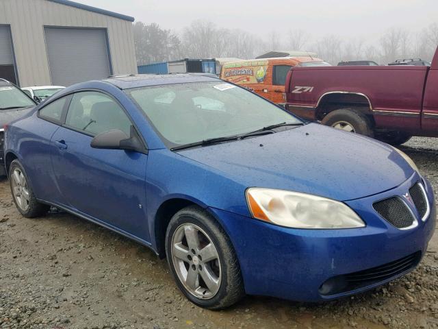 1G2ZH17N274244652 - 2007 PONTIAC G6 GT BLUE photo 1