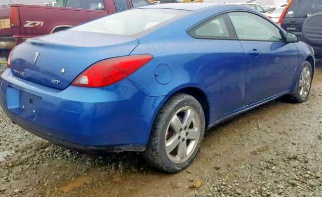 1G2ZH17N274244652 - 2007 PONTIAC G6 GT BLUE photo 4