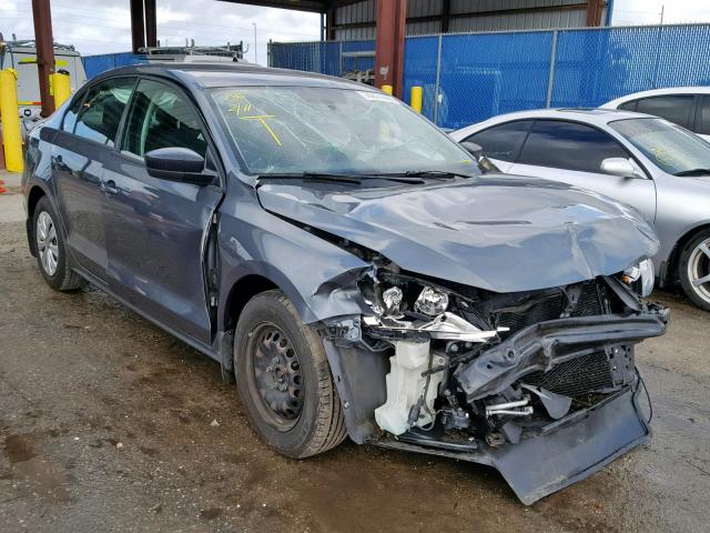 3VW2K7AJ6DM308342 - 2013 VOLKSWAGEN JETTA BASE BLUE photo 1