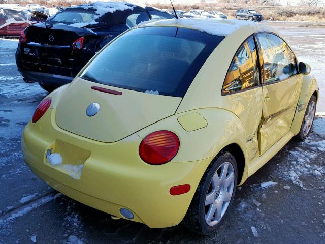 3VWBR31C04M413481 - 2004 VOLKSWAGEN NEW BEETLE 黄色 照片 4